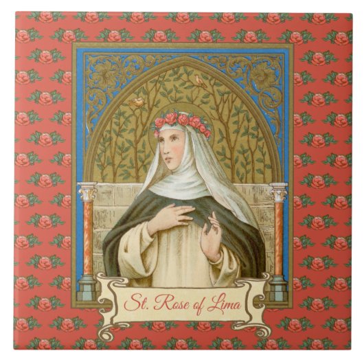 roos tegeltje (Voorkant)