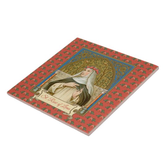 roos tegeltje (Zijkant)