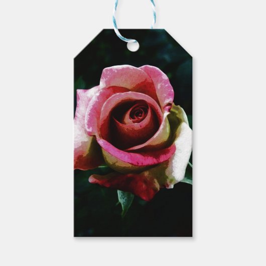 roos teken cadeau doos cadeaulabel (Voorkant)