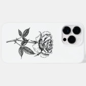 Roos tekenen Case-Mate iPhone case (Achterkant (horizontaal))
