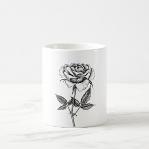 Roos tekenen koffiemok