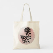 Roos tekenen op roze - Focus op de schoonheid Tote Bag (Achterkant)