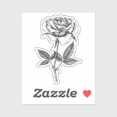 Roos tekenen sticker (Vel)
