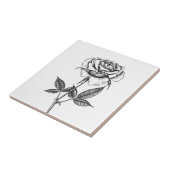 Roos tekenen tegeltje (Zijkant)