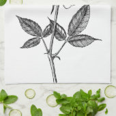 Roos tekenen theedoek (Gevouwen)