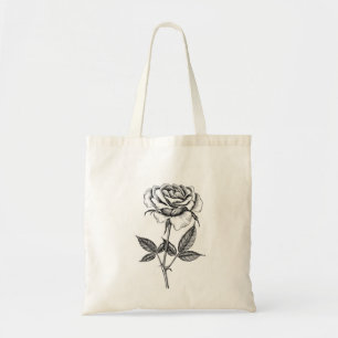 Roos tekenen tote bag