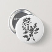 Roos tekening 2 ronde button 5,7 cm (Voorkant /achterkant)