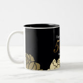 Roos ter gelegenheid van de 50e verjaardag van gou tweekleurige koffiemok (Links)