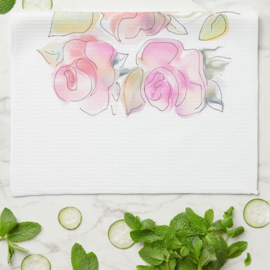 roos theedoek (Gevouwen)