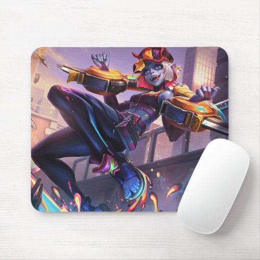 Roos Thorn Gaming Mousepad | Little Fury Monster Muismat (Met muis)