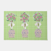 Roos Topiary Blue en White Ginger Jar mat (Voorkant)