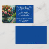 Roos Topiary Plant Kwekerij Winkel Verkoop Etsy Visitekaartje (Voorkant / Achterkant)