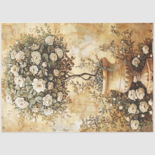 Roos Topiary Tissuepapier (Voorkant)