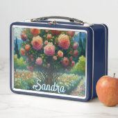 Roos Topiary Van Gogh Style Rozen Floral Pink (In situ)