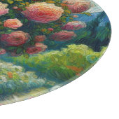Roos Topiary Van Gogh Style Rozen Floral Pink Snijplank (Hoek)