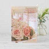 Roos Tray-uitnodiging Kaart (Staand voorkant)