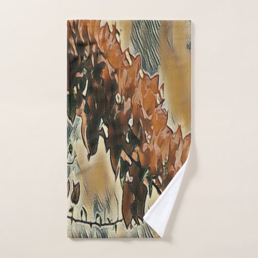 Roos Tree Art badhanddoek set Bad Handdoek (Handdoek)