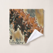 Roos Tree Art badhanddoek set Bad Handdoek (Wasdoekje)