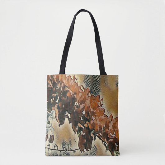 Roos Tree Canvas tas (Voorkant)