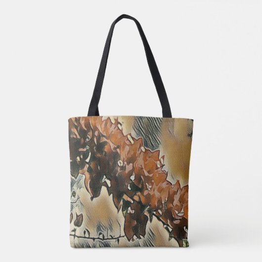 Roos Tree Canvas tas (Achterkant)