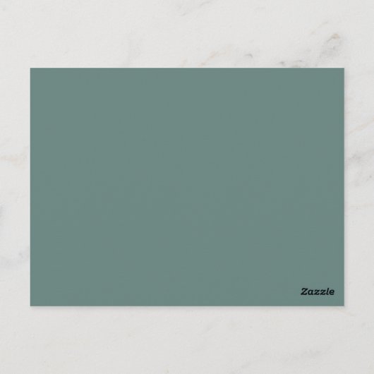 Roos Treillage Faux Gold Foil Save the Date Briefkaart (Achterkant)