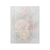 Roos Trellis  Floral Juridisch Notitieblok (Linkerzijde)