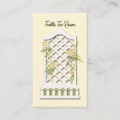 Roos Trellis Tea Room Visitekaartje (Voorkant)