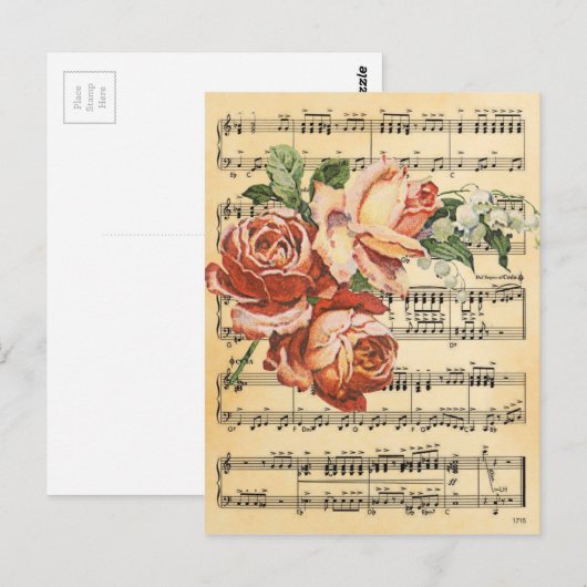  Roos Trio & Music Briefkaart (Voorkant / Achterkant)