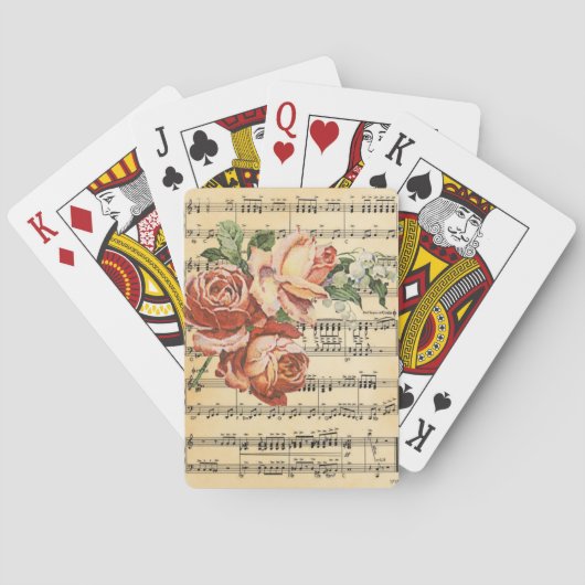  Roos Trio & Music Pokerkaarten (Achterkant)