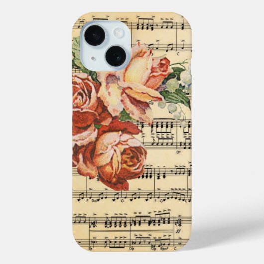  Roos Trio over muziek Case-Mate iPhone Case (Achterkant)