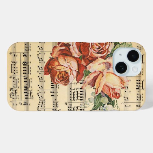 Roos Trio over muziek Case-Mate iPhone Case (Achterkant (horizontaal))