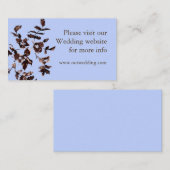  roos trouwe trouwkaart informatiekaartje (Voorkant / Achterkant)