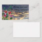 roos trouwkaart informatiekaartje (Voorkant / Achterkant)