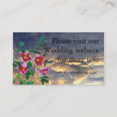  roos trouwkaart informatiekaartje (Voorkant)