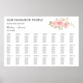 Roos Trouwstoel Grafiek Sjabloon Poster (Voorkant)