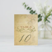 Roos Trouwtafel Aantal Kaarten (Staand voorkant)