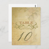 Roos Trouwtafel Aantal Kaarten (Voorkant / Achterkant)