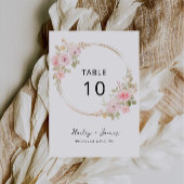 Roos Trouwtafel kaart Sjabloon