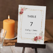 Roos Trouwtafel kaart Sjabloon