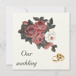 ROOS trouwuitnodiging Kaart