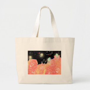 Roos tuin 2014 grote tote bag