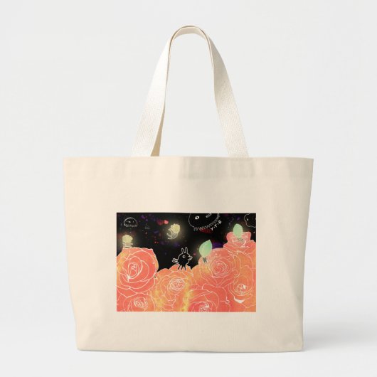 Roos tuin 2014 grote tote bag (Voorkant)
