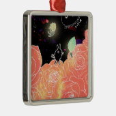 Roos tuin 2014 metalen ornament (Rechts)