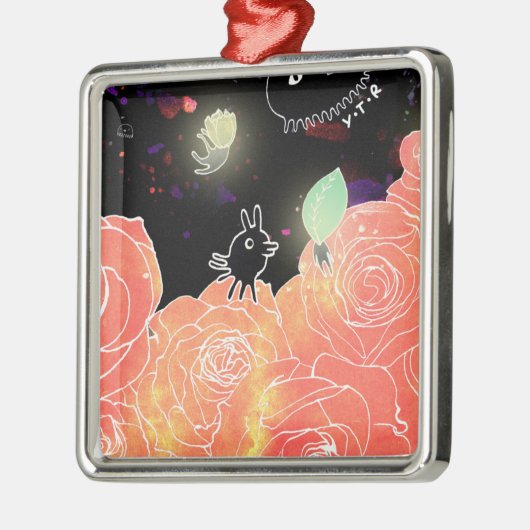 Roos tuin 2014 metalen ornament (Links)