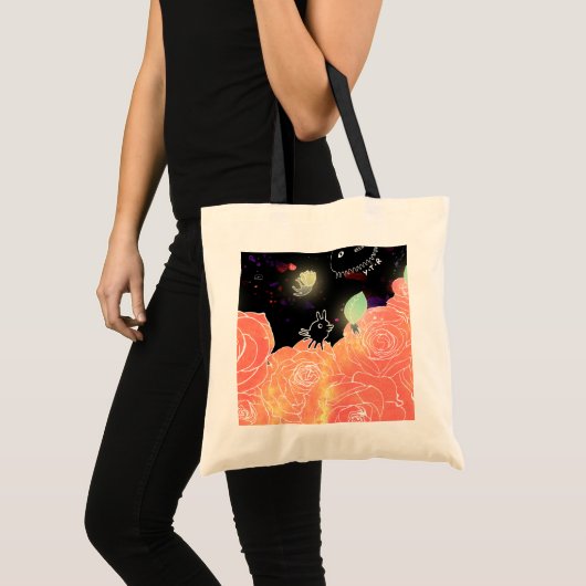 Roos tuin 2014 tote bag (Voorkant (product))