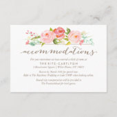 Roos Tuin 2-zijdige accommodaties Receptie Kaart (Achterkant)