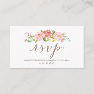 Roos Tuin Bloemen Bruiloft E-mail RSVP Informatiekaartje