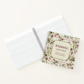  roos Tuin Bloemen bruiloft gastenboek Notitieboek (Binnen)