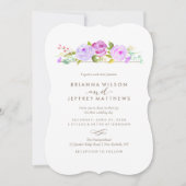 Roos Tuin Bloemen bruiloft uitnodiging (Voorkant)