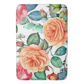 Roos Tuin Bloom Design Badmat (Voorkant Verticaal)